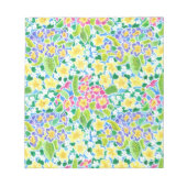 小さなメモ帳またはジョッタ、プリマかわいらしローズパターン ノートパッド (正面)