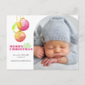 小さなメリークリスマスの写真のsipと参照 シーズンポストカード (正面)