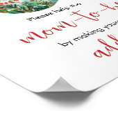 小さなメリークリスマスの封筒の駅 ポスター (角)