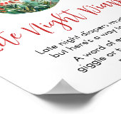 小さなメリークリスマスの深夜おむつ ポスター (角)