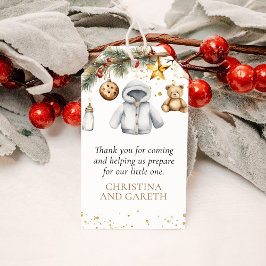 小さなメリークリスマスの赤ちゃんシャワーありがとう ギフトタグ
