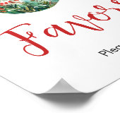 小さなメリークリスマスの赤ちゃんシャワーが好き ポスター (角)