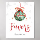 小さなメリークリスマスの赤ちゃんシャワーが好き ポスター (正面)