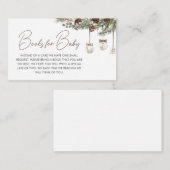 小さなメリークリスマスの赤ちゃんシャワーベビー エンクロージャーカード (正面/裏面)