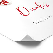 小さなメリークリスマスの赤ちゃんシャワー飲料 ポスター (角)