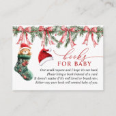 小さなメリークリスマスカード用のベビー エンクロージャーカード (正面)