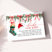 小さなメリークリスマスカード用のベビー エンクロージャーカード