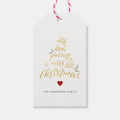 小さなメリークリスマスギフトタグ ギフトタグ (正面)