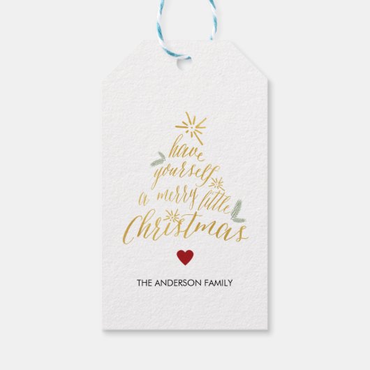 小さなメリークリスマスギフトタグ ギフトタグ (裏面)