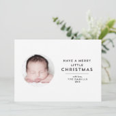 小さなメリークリスマスサークルの写真カード シーズンカード (スタンド正面)