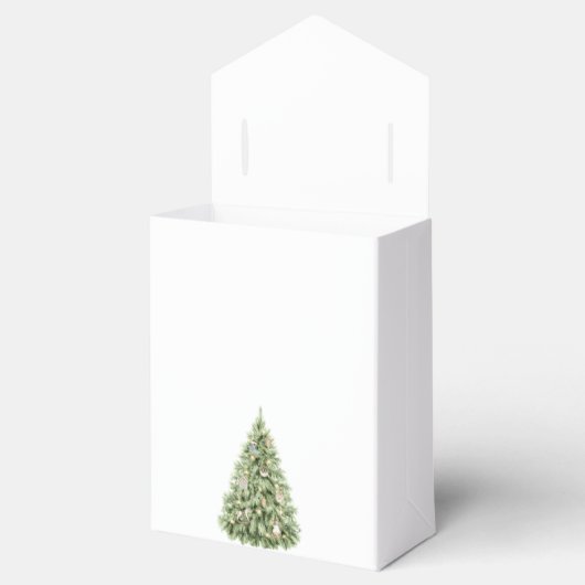 小さなメリークリスマスツリー赤ちゃんシャワー フェイバーボックス (オープン)