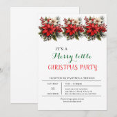 小さなメリークリスマスパーティの招待状 招待状 (正面/裏面)