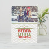 小さなメリークリスマスフォトフラットカード シーズンカード (スタンド正面)