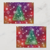 小さなメリークリスマスブックマーク 名刺 (正面/裏面)