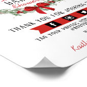 小さなメリークリスマスベビーシャワーへようこそ ポスター (角)