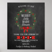 小さなメリークリスマスベビーシャワーへようこそ ポスター (正面)