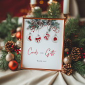 小さなメリークリスマスベビーシャワーカードとギフト ポスター