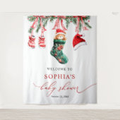 小さなメリークリスマスベビーシャワータペストリー タペストリー (正面)