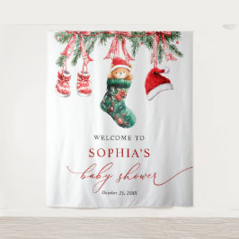 小さなメリークリスマスベビーシャワータペストリー タペストリー