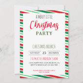 小さなメリークリスマスホリデーフェスティバルパーティー 招待状 (正面)