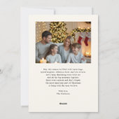 小さなメリークリスマスヴィンテージ シーズンカード (裏面)