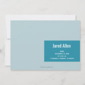 小さなメリークリスマス写真の誕生のお知らせ シーズンカード (裏面)