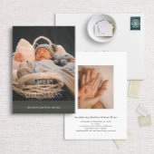 小さなメリークリスマス写真の誕生発表 シーズンカード