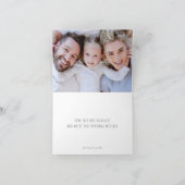 小さなメリークリスマス写真 シーズンカード (内部)