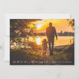 小さなメリークリスマス写真 シーズンカード