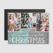 小さなメリークリスマス家族の写真コラージュ (正面/裏面)