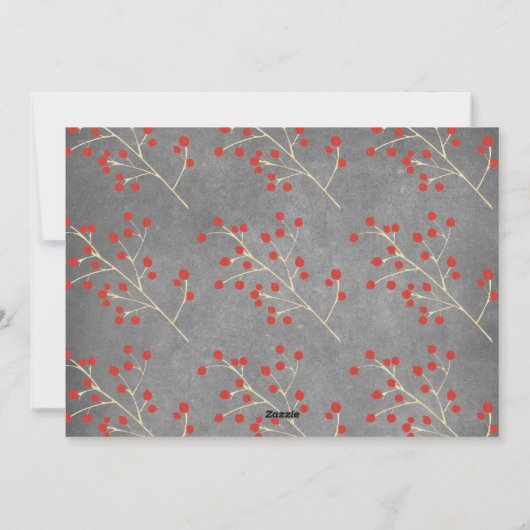 小さなメリークリスマス家族の写真コラージュ シーズンカード (裏面)