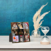 小さなメリークリスマス家族の写真コラージュ フォトプラーク (インサイチュ)