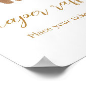 小さなメリークリスマス服の赤ちゃんシャワー ポスター (角)