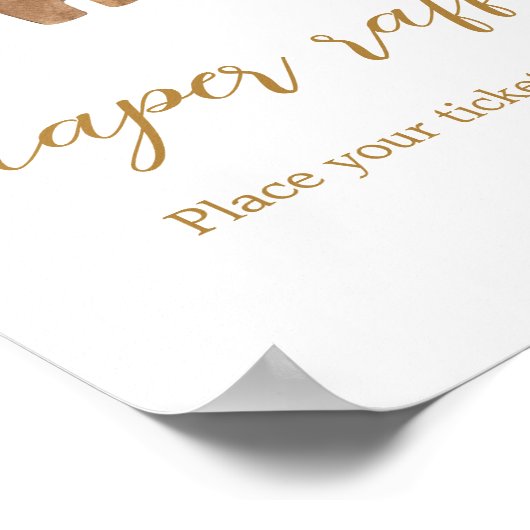 小さなメリークリスマス服の赤ちゃんシャワー ポスター (角)