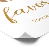 小さなメリークリスマス服ベビーシャワーの好意 ポスター (角)