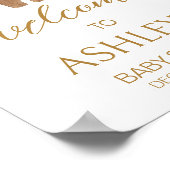 小さなメリークリスマス服ベビーシャワーへようこそ ポスター (角)