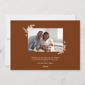 小さなメリークリスマス植物用オーバーレイ写真 シーズンカード (裏面)