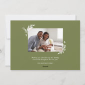 小さなメリークリスマス植物用オーバーレイ写真 シーズンカード (裏面)