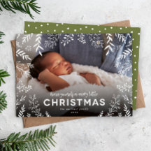 小さなメリークリスマス植物用オーバーレイ写真