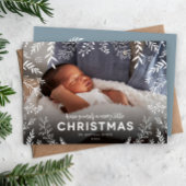 小さなメリークリスマス植物用オーバーレイ写真 シーズンカード