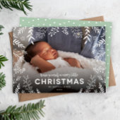 小さなメリークリスマス植物用オーバーレイ写真 シーズンカード