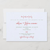 小さなメリークリスマス男の子の子の冬の赤ちゃんシャワー 招待状 (裏面)