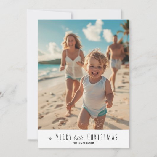 小さなメリークリスマス シーズンカード (正面)