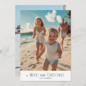 小さなメリークリスマス シーズンカード (正面/裏面)