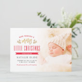 小さなメリークリスマス | 出産発表 シーズンカード (スタンド正面)