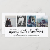 小さなメリークリスマス | 4つの写真 シーズンカード (正面/裏面)