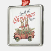 小さなメリーバニー メタルオーナメント (左)