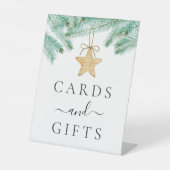 小さなメリーブライダルシャワーカードとギフト 台座サイン (正面)