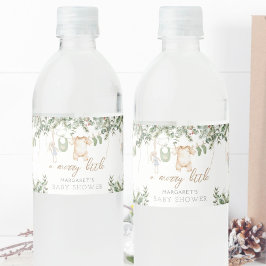 小さなメリーボホボーイ冬の赤ちゃんシャワー ペットボトルラベル