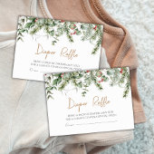 小さなメリーボホ赤ちゃんシャワーおむつラッフルカード エンクロージャーカード